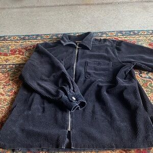 Vintage 90s CENZA by Palmetto Navy Corduroy Zip-Up Jacket